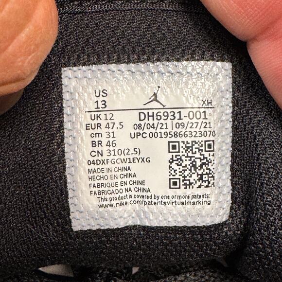 Size 13 | Air Jordan 1 Low SE 'Diamond' DH6931-001 - Picture 9 of 9